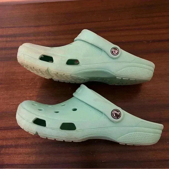 Crocs Classic Clog Mule in Aqua Blue Color Size 10 Women's Size 8 Men's - Picture 5 of 12